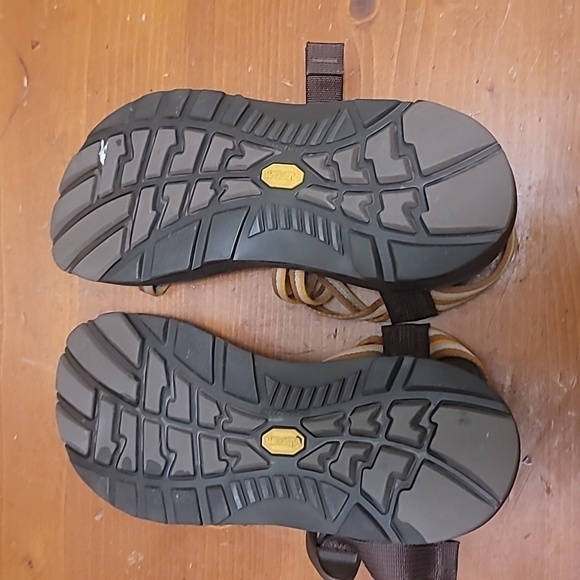 CHACO ZX2 CLASSIC COMFORT STRAP SPORT WOMEN'S ORANGE GEOMETRIC SANDAL SIZE 6 - Picture 7 of 9